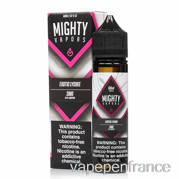 Litchi Exotique - Vapeurs Puissantes - Stylo Vape 60ml 3mg